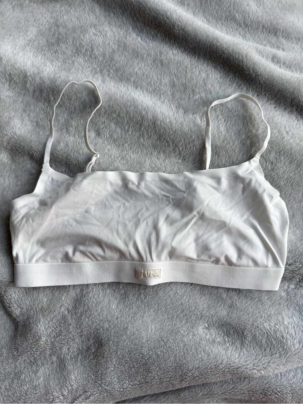 SKIMS NWOT White Ribbed Bralette - small